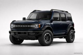 Ford Bronco in Antimatter Blue