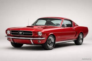 Ford Mustang in Rapid Red