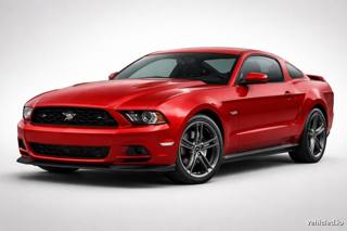 Ford Mustang in Rapid Red