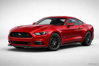 Ford Mustang in Rapid Red