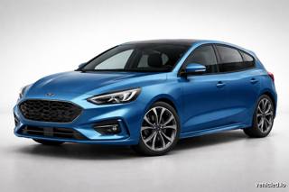 Ford Focus in Desert Island Blue