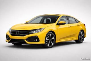 Honda Civic in Phoenix Yellow