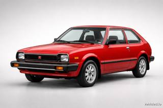 Honda Civic in Rallye Red