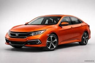 Honda Civic in Blazing Orange Pearl