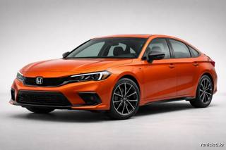 Honda Civic in Blazing Orange Pearl