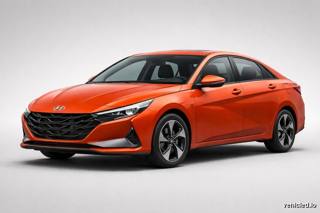 Hyundai Elantra in Lava Orange