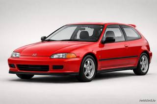 Honda Civic in Rallye Red