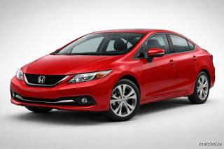 Honda Civic in Rallye Red