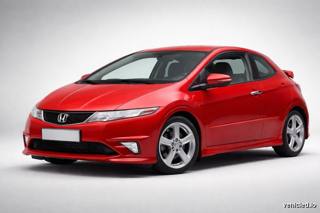 Honda Civic in Rallye Red