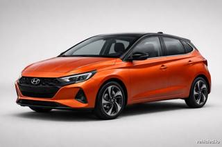 Hyundai i20 in Tangerine Orange Met.