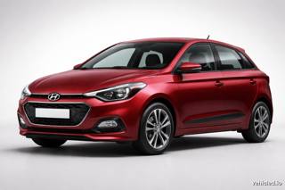 Hyundai i20 in Berry Red Metallic