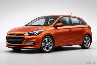 Hyundai i20 in Tangerine Orange Met.