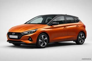 Hyundai i20 in Tangerine Orange Met.