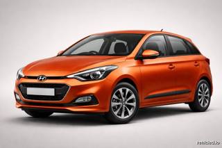 Hyundai i20 in Tangerine Orange Met.