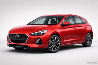 Hyundai i30 in Fiery Red
