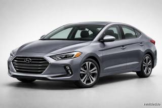 Hyundai Elantra in Fluid Metal