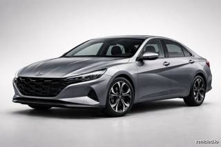 Hyundai Elantra in Fluid Metal
