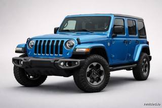 Jeep Wrangler in Hydro Blue