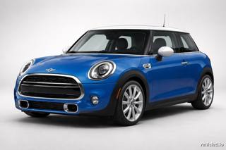 Mini Cooper in Electric Blue