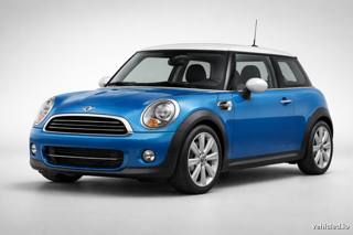 Mini Cooper in Electric Blue