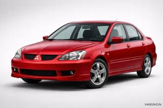 Mitsubishi Lancer in Rally Red Metallic