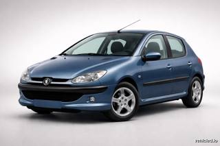 Peugeot 206 in Bleu de Chine