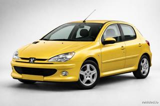 Peugeot 206 in Persepolis Yellow