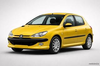 Peugeot 206 in Persepolis Yellow