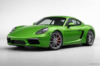 Porsche 718 Cayman in Python Green