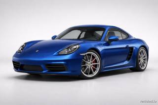 Porsche 718 Cayman in Gentian Blue Metallic