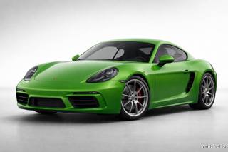 Porsche 718 Cayman in Python Green