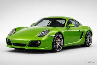 Porsche 718 Cayman in Python Green