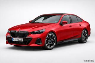 BMW 5 Series in Imola Red