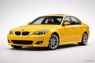 BMW 5 Series in Dakar Yellow