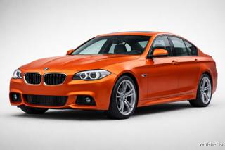 BMW 5 Series in Sunset Orange
