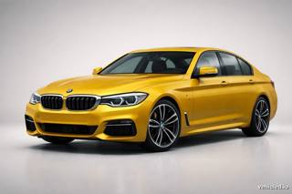 BMW 5 Series in Dakar Yellow