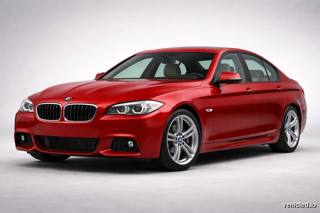 BMW 5 Series in Imola Red