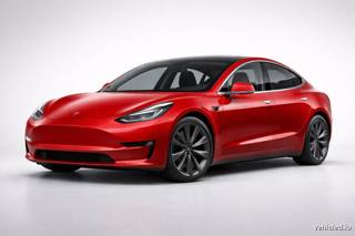 Tesla Model 3 in Ultra Red