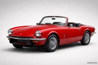 Triumph Spitfire in Signal Red