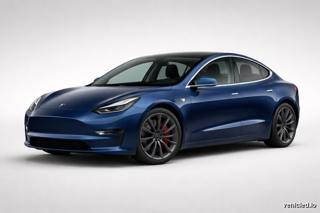 Tesla Model 3 in Deep Blue Metallic