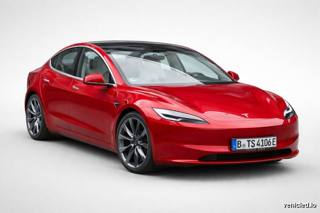 Tesla Model 3 in Red Multi-Coat