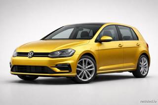 Volkswagen Golf in Turmeric Yellow Metallic