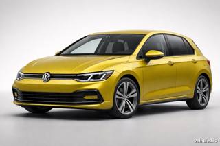 Volkswagen Golf in Turmeric Yellow Metallic