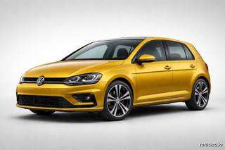Volkswagen Golf in Turmeric Yellow Metallic