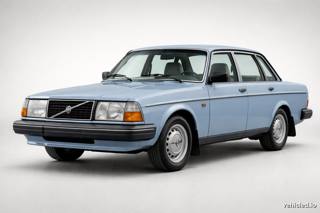 Volvo 240 in Light Blue