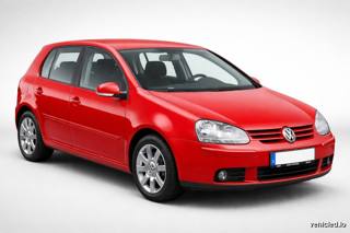 Volkswagen Golf in Tornado Red