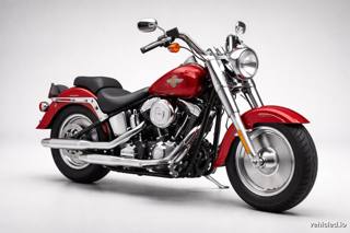 Harley-Davidson Fat Boy in Bright Victory Red Sunglo